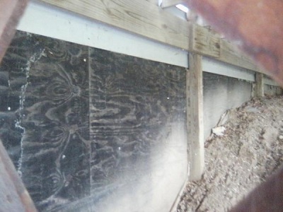 Yes, this is what a wood foundation looks like. They aren't too popular, but they do exist and are still being installed today.